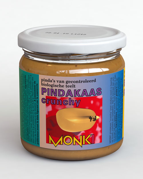 Monki Pindakaas crunchy bio 330g